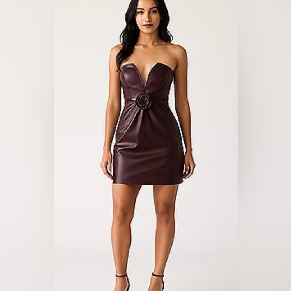 Ashley Park vegan leather dress